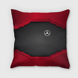 Подушка квадратная Mercedes Benz: Metal Sport, цвет: 3D-принт