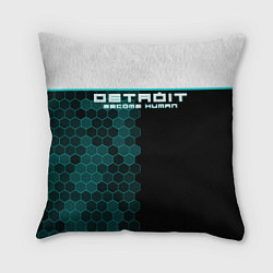 Подушка квадратная Detroit: Cyber Hexagons, цвет: 3D-принт