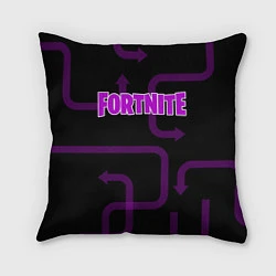 Подушка квадратная Fortnite: Violet Edition, цвет: 3D-принт
