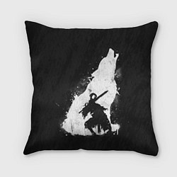 Подушка квадратная Dark Souls: Howling Wolf, цвет: 3D-принт
