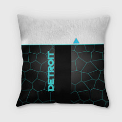 Подушка квадратная Detroit Human, цвет: 3D-принт
