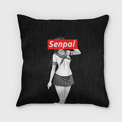 Подушка квадратная Senpai: School Girl, цвет: 3D-принт