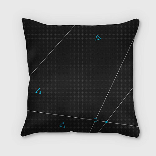 Подушка квадратная Watch Dogs 2: Tech Geometry / 3D-принт – фото 2