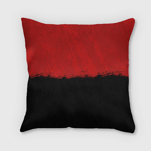 Подушка квадратная RDD 2: Red & Black / 3D-принт – фото 2