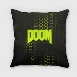 Подушка квадратная DOOM: Acid Green, цвет: 3D-принт