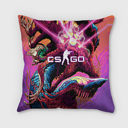 Подушка квадратная CS:GO, цвет: 3D-принт
