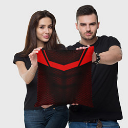Подушка квадратная Красная броня, цвет: 3D-принт — фото 2
