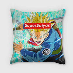 Подушка квадратная DBZ: Super Saiyan, цвет: 3D-принт