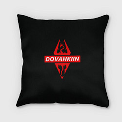 Подушка квадратная TES: Dovahkin, цвет: 3D-принт