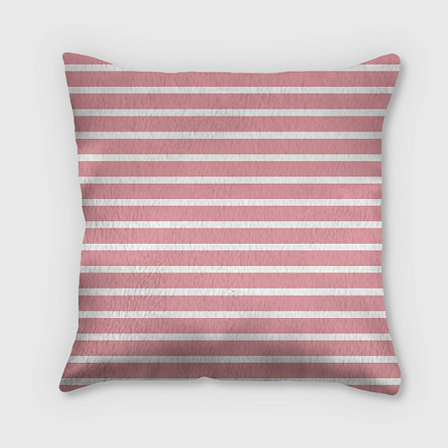 Подушка квадратная Black Pink: Striped Geometry / 3D-принт – фото 2