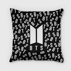 Подушка квадратная BTS: Black Style, цвет: 3D-принт