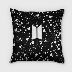 Подушка квадратная BTS: White Drops, цвет: 3D-принт