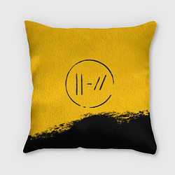 Подушка квадратная 21 Pilots: Yellow Logo