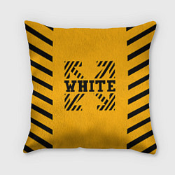 Подушка квадратная Off-White: Yellow Style, цвет: 3D-принт