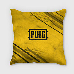 Подушка квадратная PUBG: Yellow Trace, цвет: 3D-принт