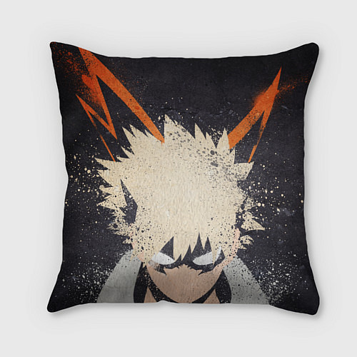 Подушка квадратная KATSUKI BAKUGOU рыжее из головы / 3D-принт – фото 2