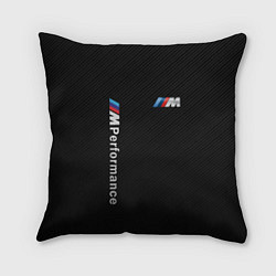 Подушка квадратная BMW M PERFORMANCE CARBON КАРБОН, цвет: 3D-принт