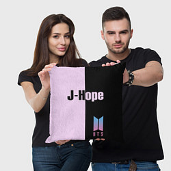Подушка квадратная BTS J-hope, цвет: 3D-принт — фото 2