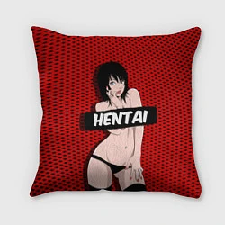 Подушка квадратная HENTAI CHAN, цвет: 3D-принт