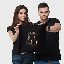 Подушка квадратная Queen: Greatests Hits, цвет: 3D-принт — фото 2