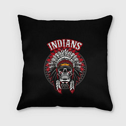 Подушка квадратная Indians Skulls, цвет: 3D-принт