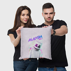 Подушка квадратная Marshmello: New DJ, цвет: 3D-принт — фото 2