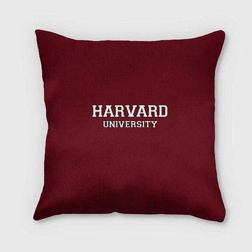 Подушка квадратная Harvard University / 3D-принт – фото 2
