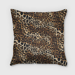 Подушка квадратная Шкура леопарда, цвет: 3D-принт