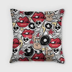 Подушка квадратная Тяжёлый рок