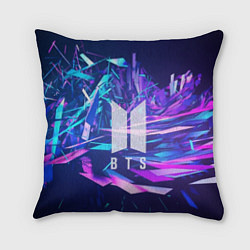 Подушка квадратная BTS: Cyber Neon, цвет: 3D-принт
