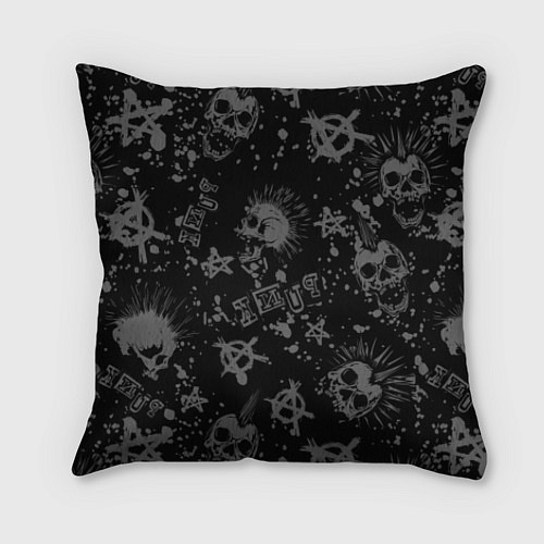 Подушка квадратная Панда в косухе / 3D-принт – фото 2