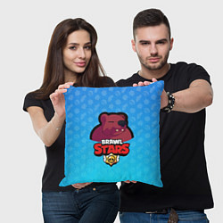 Подушка квадратная Bear: Brawl Stars, цвет: 3D-принт — фото 2