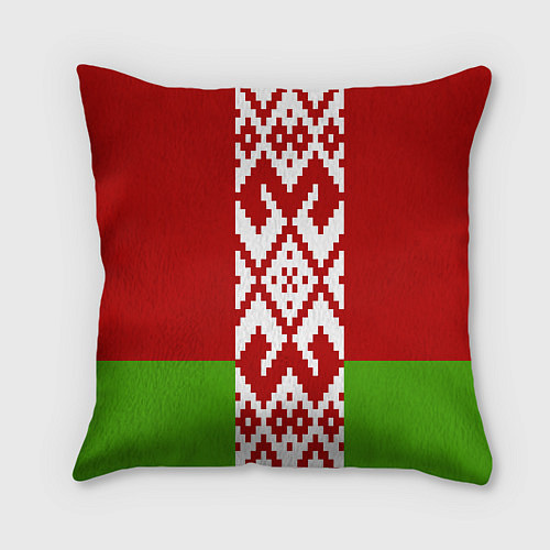Подушка квадратная Беларусь флаг / 3D-принт – фото 2
