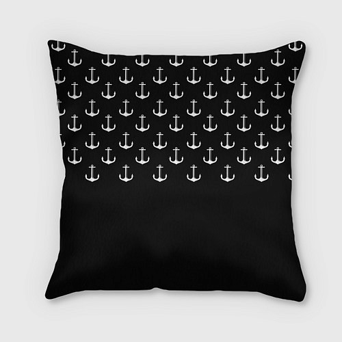 Подушка квадратная Минималистичные Якоря / 3D-принт – фото 2