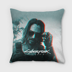 Подушка квадратная Cyberpunk 2077: Keanu Reeves