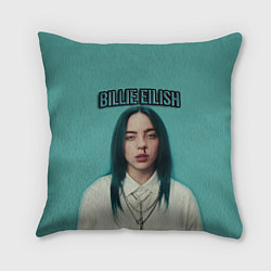 Подушка квадратная BILLIE EILISH, цвет: 3D-принт