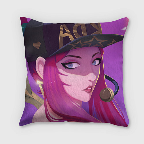 Подушка квадратная League Of Legends Акали / 3D-принт – фото 2