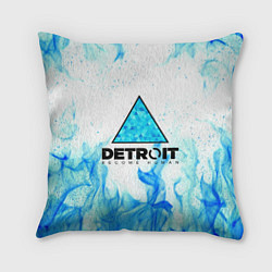 Подушка квадратная DETROIT BECOME HUMAN, цвет: 3D-принт