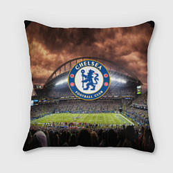 Подушка квадратная FC Chelsea, цвет: 3D-принт