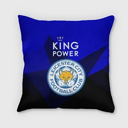 Подушка квадратная Leicester City, цвет: 3D-принт