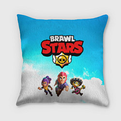 Подушка квадратная Brawl stars, цвет: 3D-принт