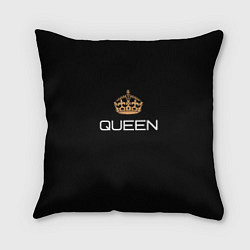 Подушка квадратная Королева, цвет: 3D-принт