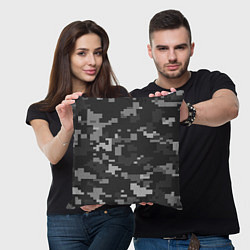 Подушка квадратная Пиксельный камуфляж, цвет: 3D-принт — фото 2