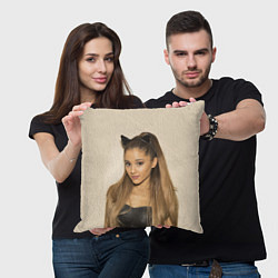 Подушка квадратная Ariana Grande Ариана Гранде, цвет: 3D-принт — фото 2