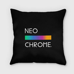 Подушка квадратная NEO CHROME, цвет: 3D-принт