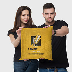 Подушка квадратная Bandit R6s, цвет: 3D-принт — фото 2