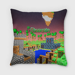 Подушка квадратная Terraria, цвет: 3D-принт