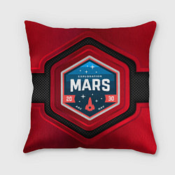 Подушка квадратная MARS NASA, цвет: 3D-принт