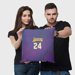 Подушка квадратная Los Angeles Lakers Kobe Brya, цвет: 3D-принт — фото 2