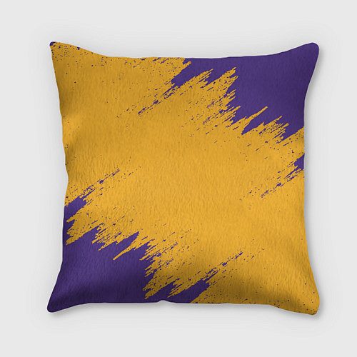 Подушка квадратная LA LAKERS / 3D-принт – фото 2